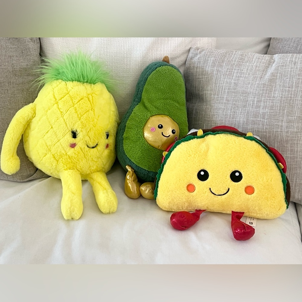 Stuffed Toy- Avocado, pineapple & taco - YuMe & Scoops Toys